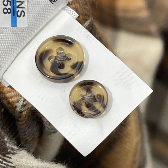 14th & Union Men’s Trim Fit  Plaid Button Front Flannel Long Sleeve Shirt Medium - Picture 8 of 8